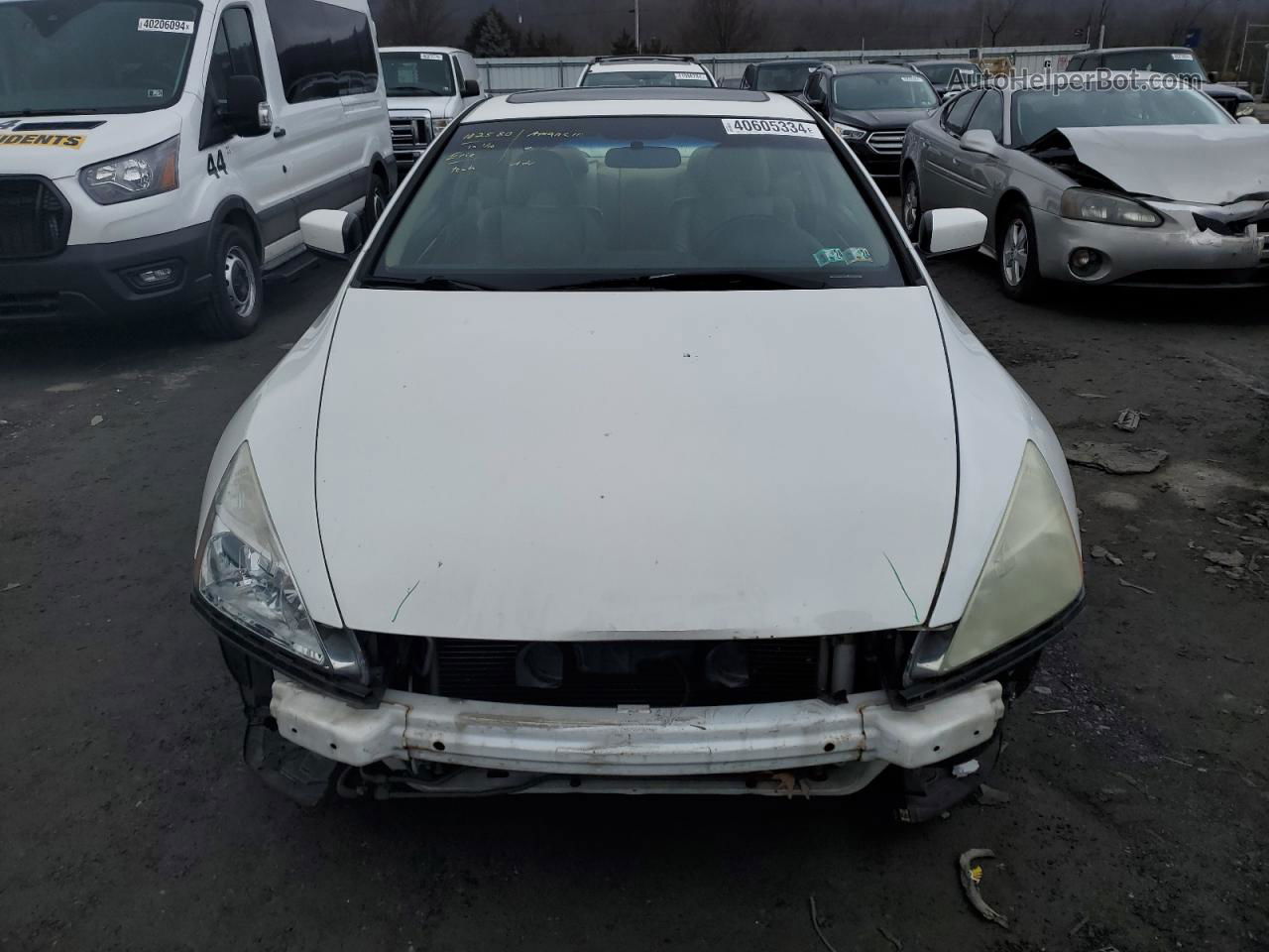 2007 Honda Accord Ex White vin: 1HGCM82607A006100