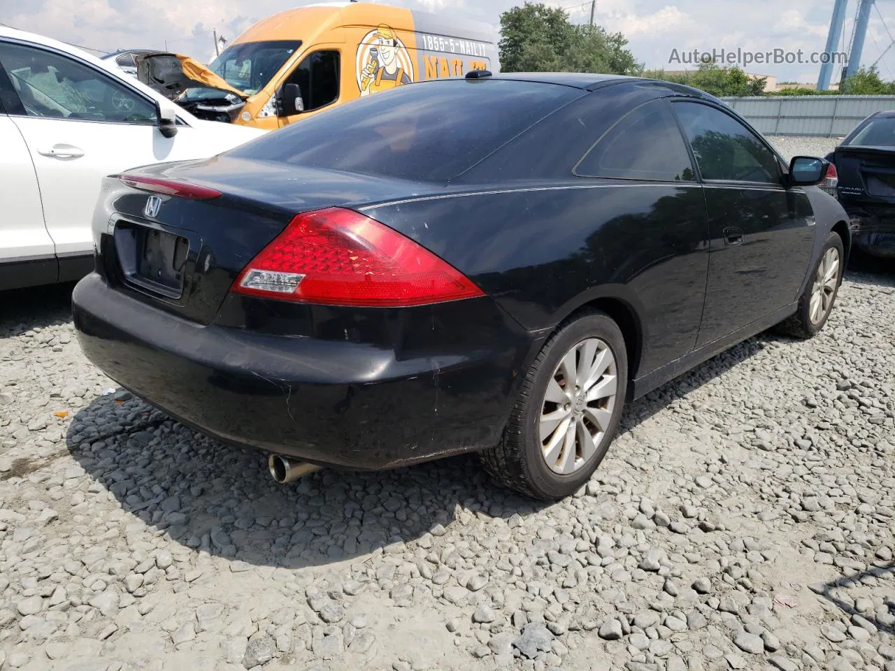 2007 Honda Accord Ex Black vin: 1HGCM82647A001496