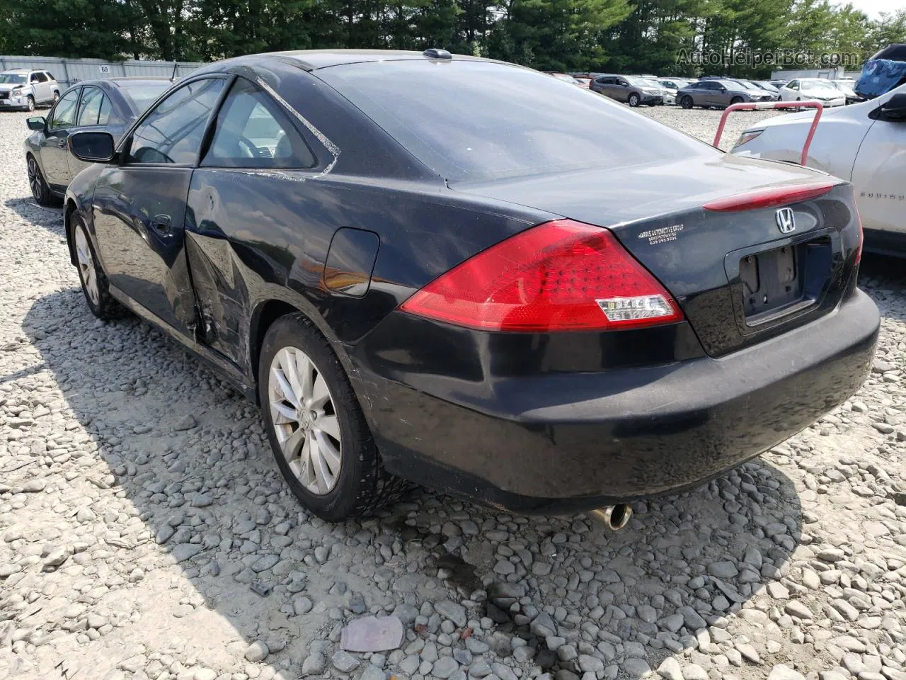 2007 Honda Accord Ex Black vin: 1HGCM82647A001496