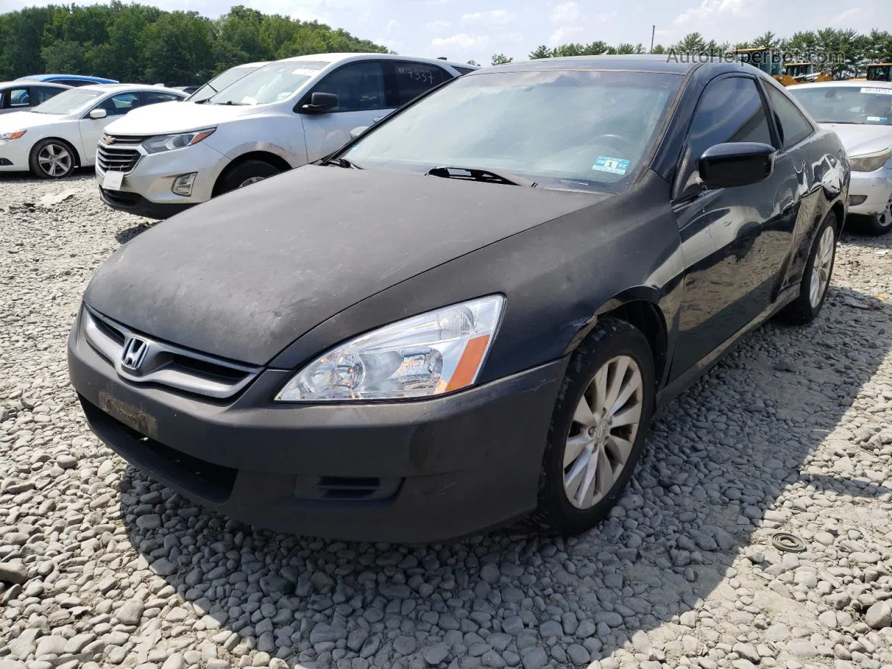 2007 Honda Accord Ex Black vin: 1HGCM82647A001496