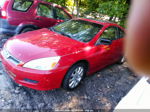 2007 Honda Accord 3.0 Ex Red vin: 1HGCM82657A000647