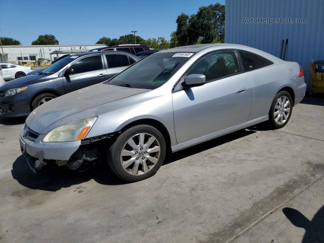 2007 Honda Accord Ex Silver vin: 1HGCM82657A004343