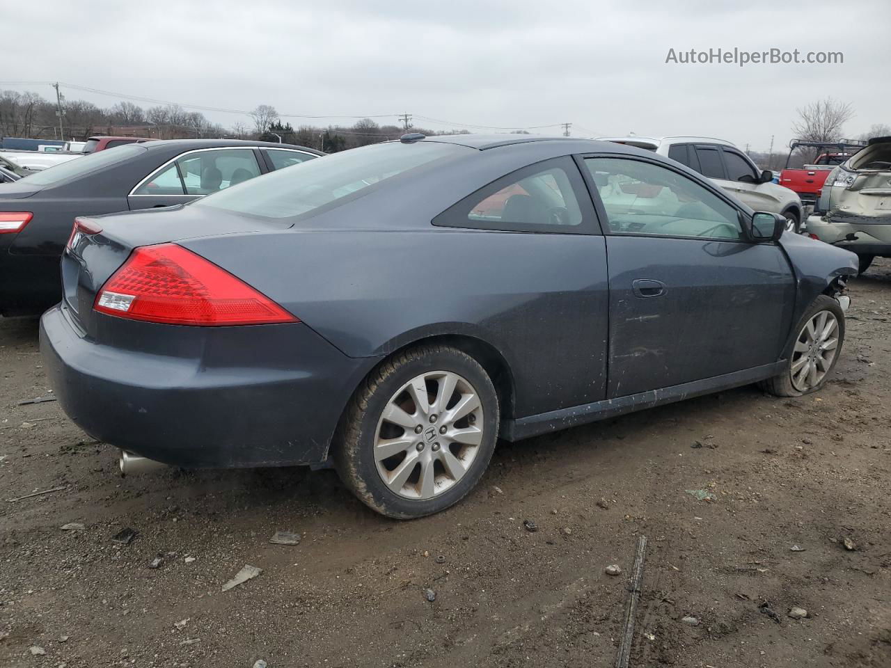 2007 Honda Accord Ex Blue vin: 1HGCM82667A006697