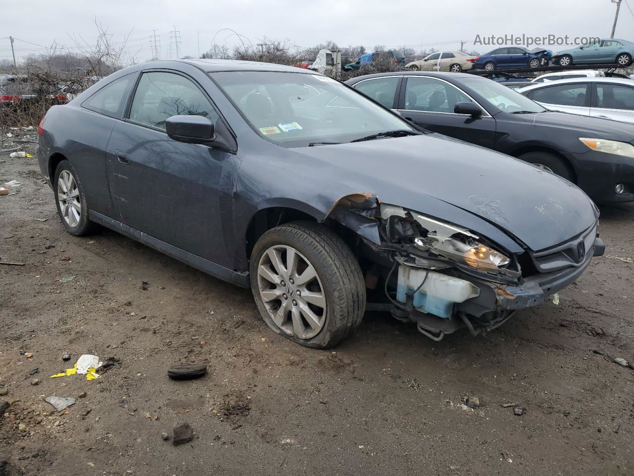 2007 Honda Accord Ex Blue vin: 1HGCM82667A006697