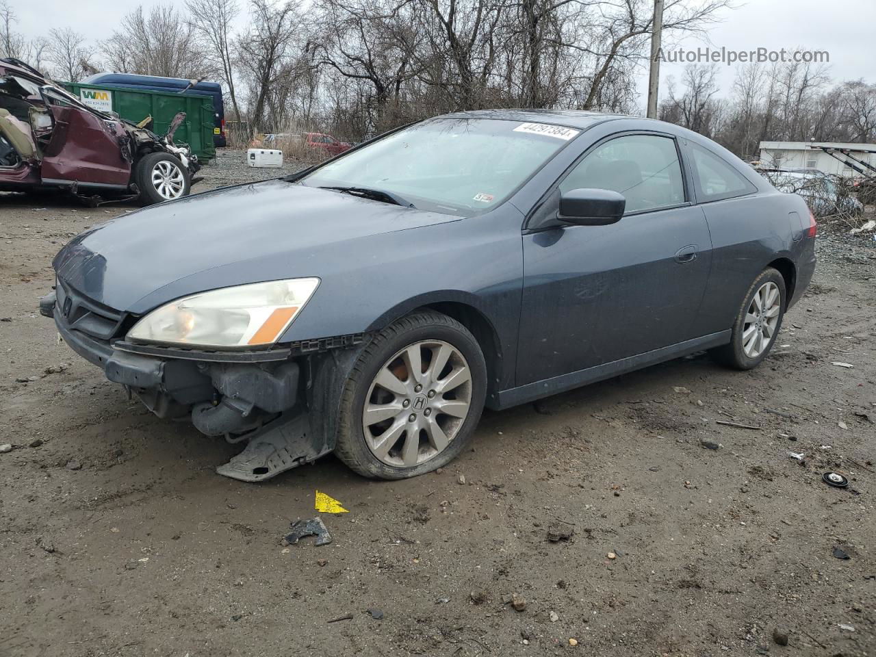 2007 Honda Accord Ex Blue vin: 1HGCM82667A006697