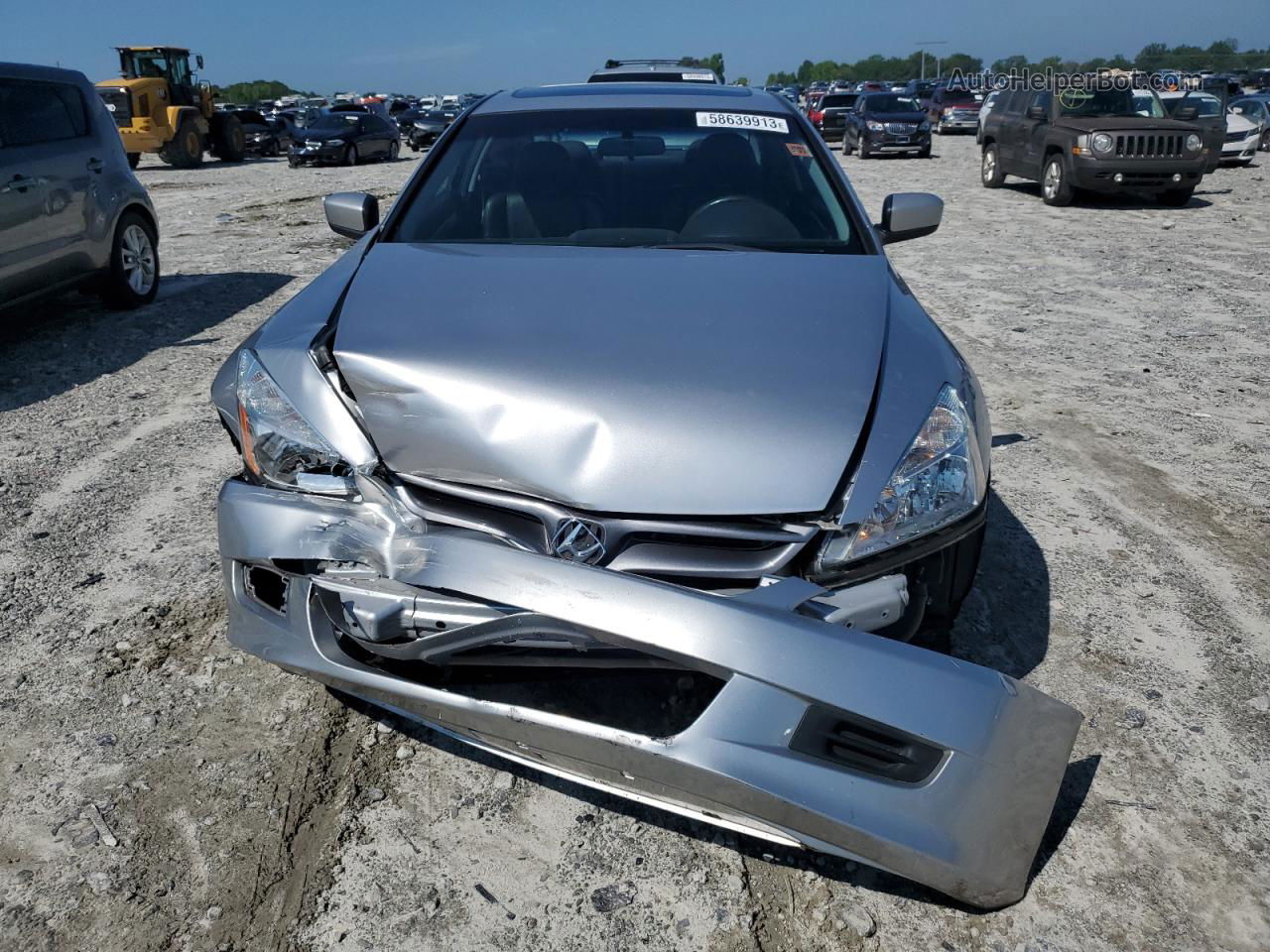 2007 Honda Accord Ex Silver vin: 1HGCM82697A008332