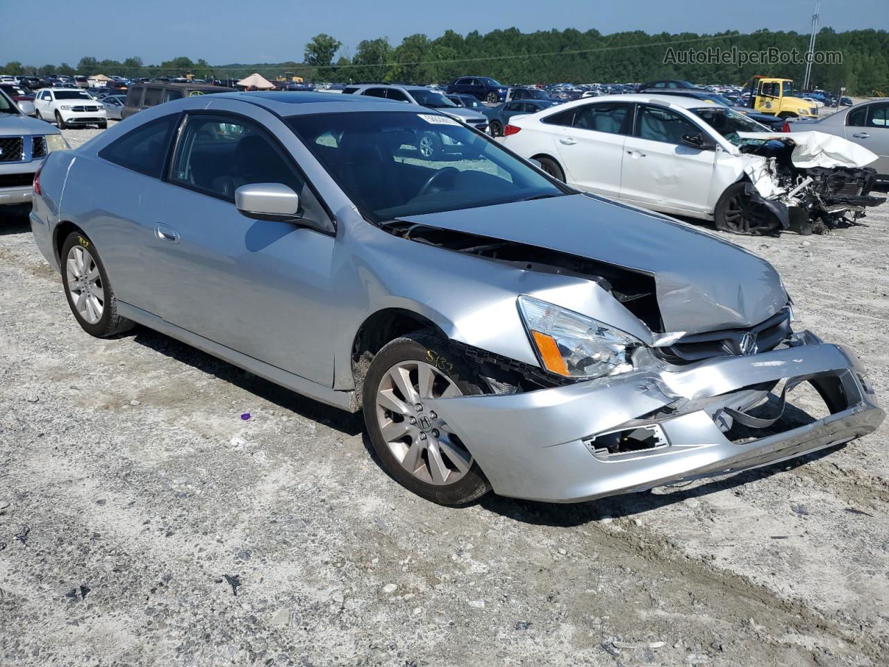 2007 Honda Accord Ex Silver vin: 1HGCM82697A008332