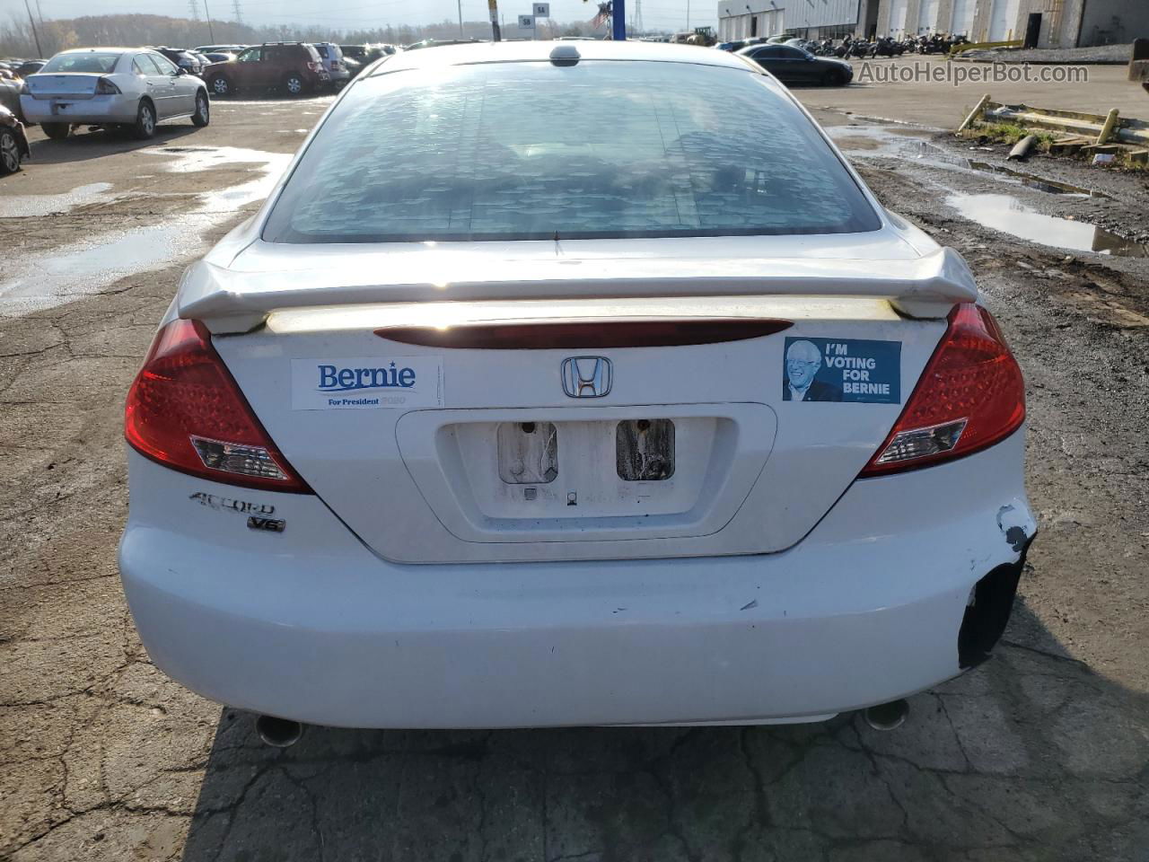 2007 Honda Accord Ex White vin: 1HGCM826X7A002975