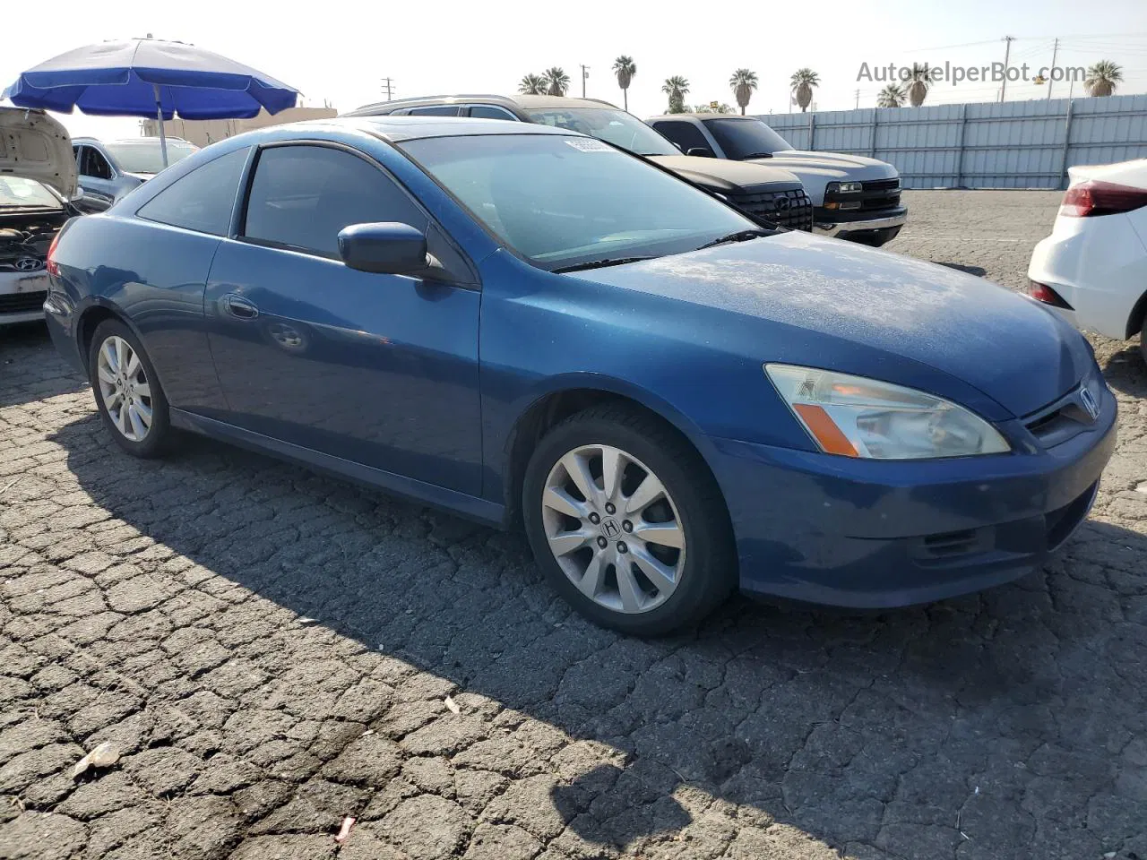 2007 Honda Accord Ex Blue vin: 1HGCM82767A004537