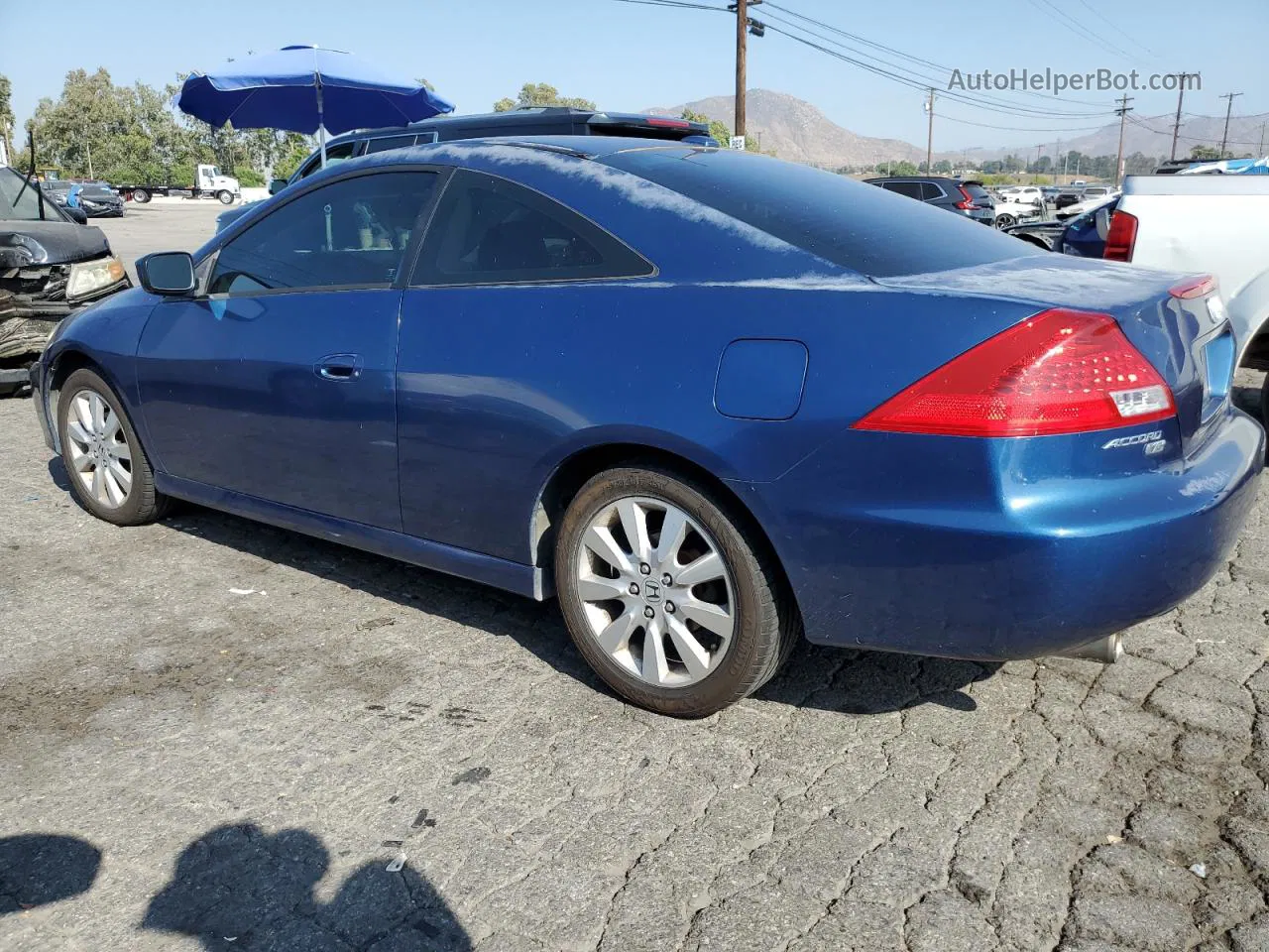 2007 Honda Accord Ex Blue vin: 1HGCM82767A004537