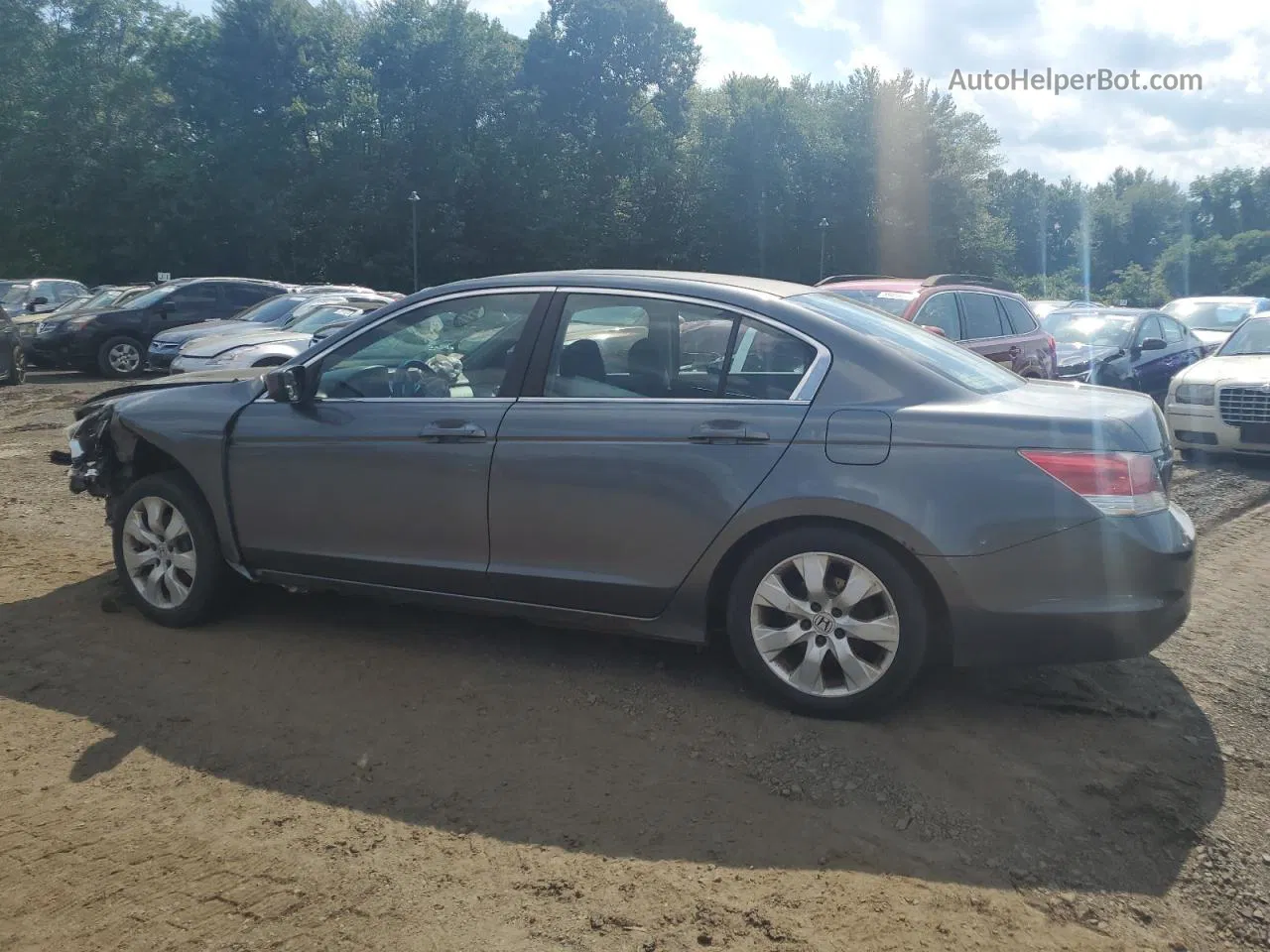 2008 Honda Accord Ex Gray vin: 1HGCP25728A102143