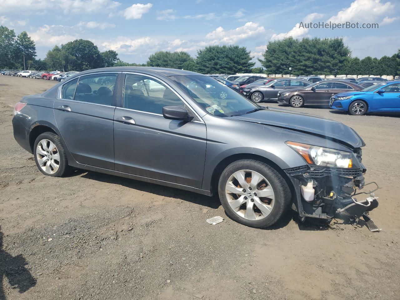 2008 Honda Accord Ex Серый vin: 1HGCP25728A102143