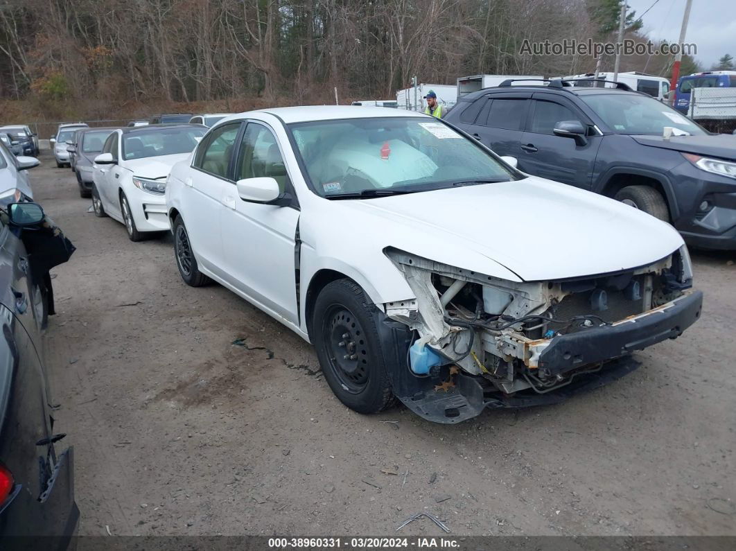 2008 Honda Accord 2.4 Lx White vin: 1HGCP26308A035764