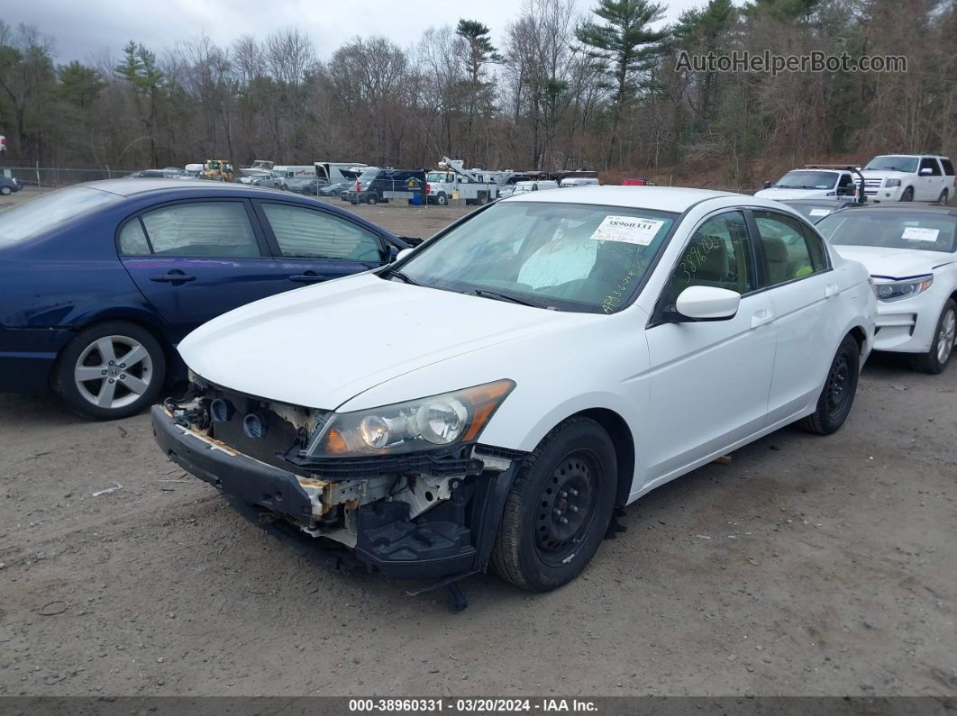 2008 Honda Accord 2.4 Lx White vin: 1HGCP26308A035764