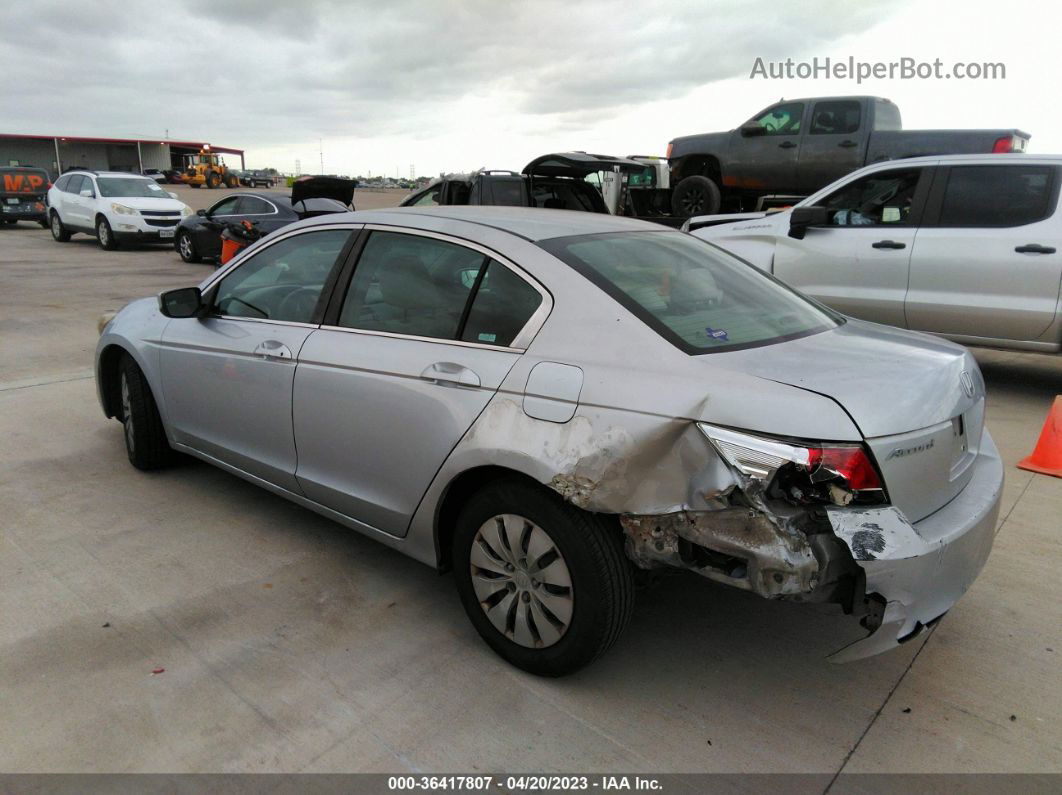 2008 Honda Accord Sdn Lx Silver vin: 1HGCP26308A148582