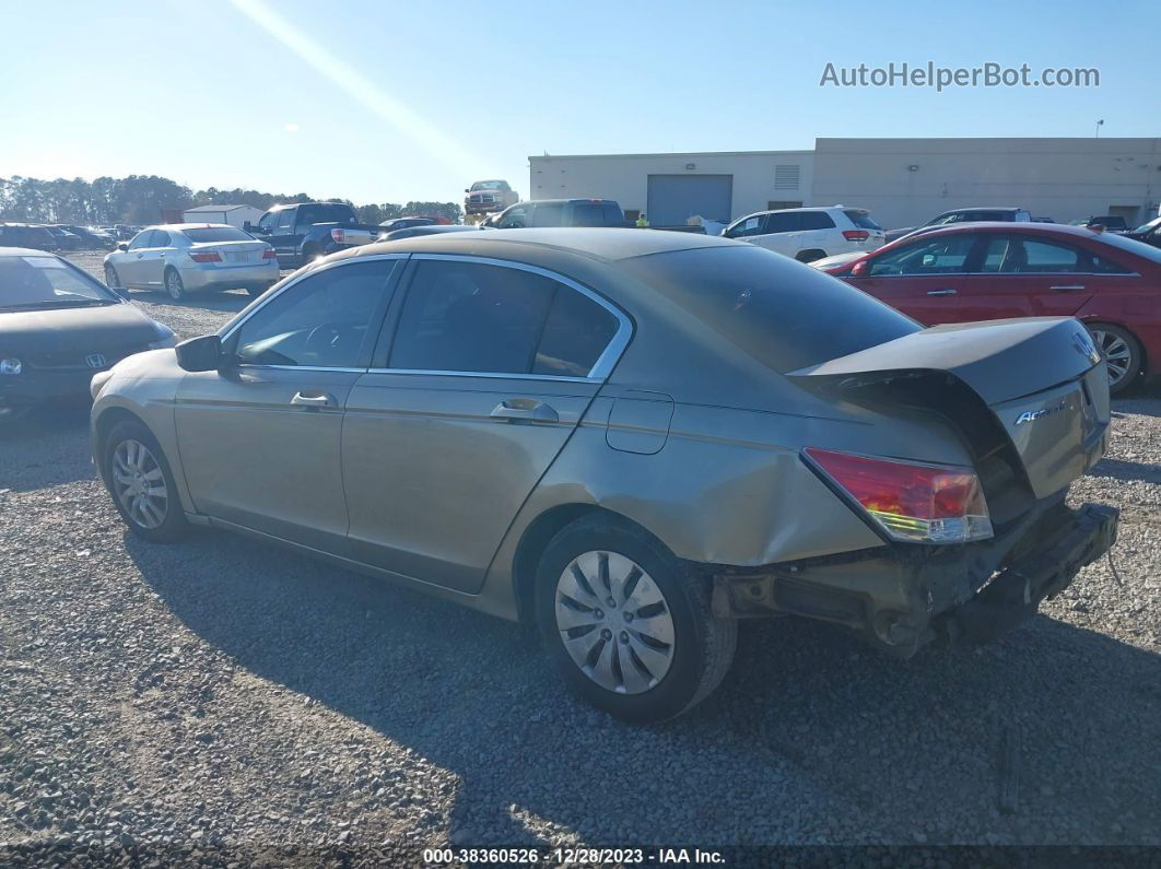 2009 Honda Accord 2.4 Lx Tan vin: 1HGCP26309A180255