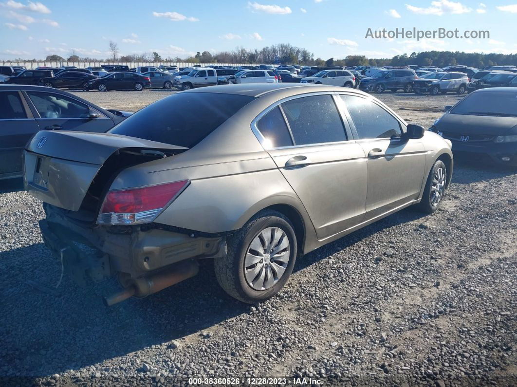 2009 Honda Accord 2.4 Lx Tan vin: 1HGCP26309A180255