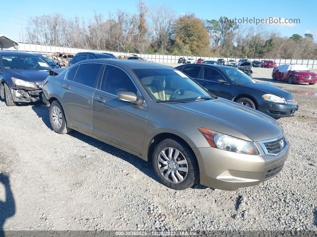 2009 Honda Accord 2.4 Lx Tan vin: 1HGCP26309A180255