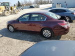 2008 Honda Accord Lx Maroon vin: 1HGCP26318A083810