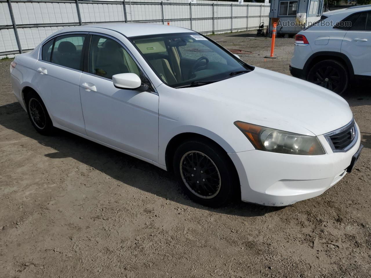 2009 Honda Accord Lx White vin: 1HGCP26319A180524