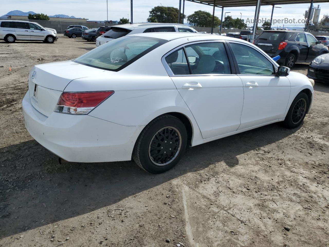 2009 Honda Accord Lx White vin: 1HGCP26319A180524