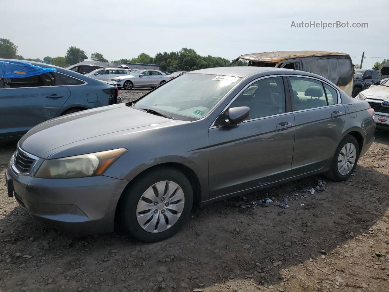 2008 Honda Accord Lx Gray vin: 1HGCP26338A155672