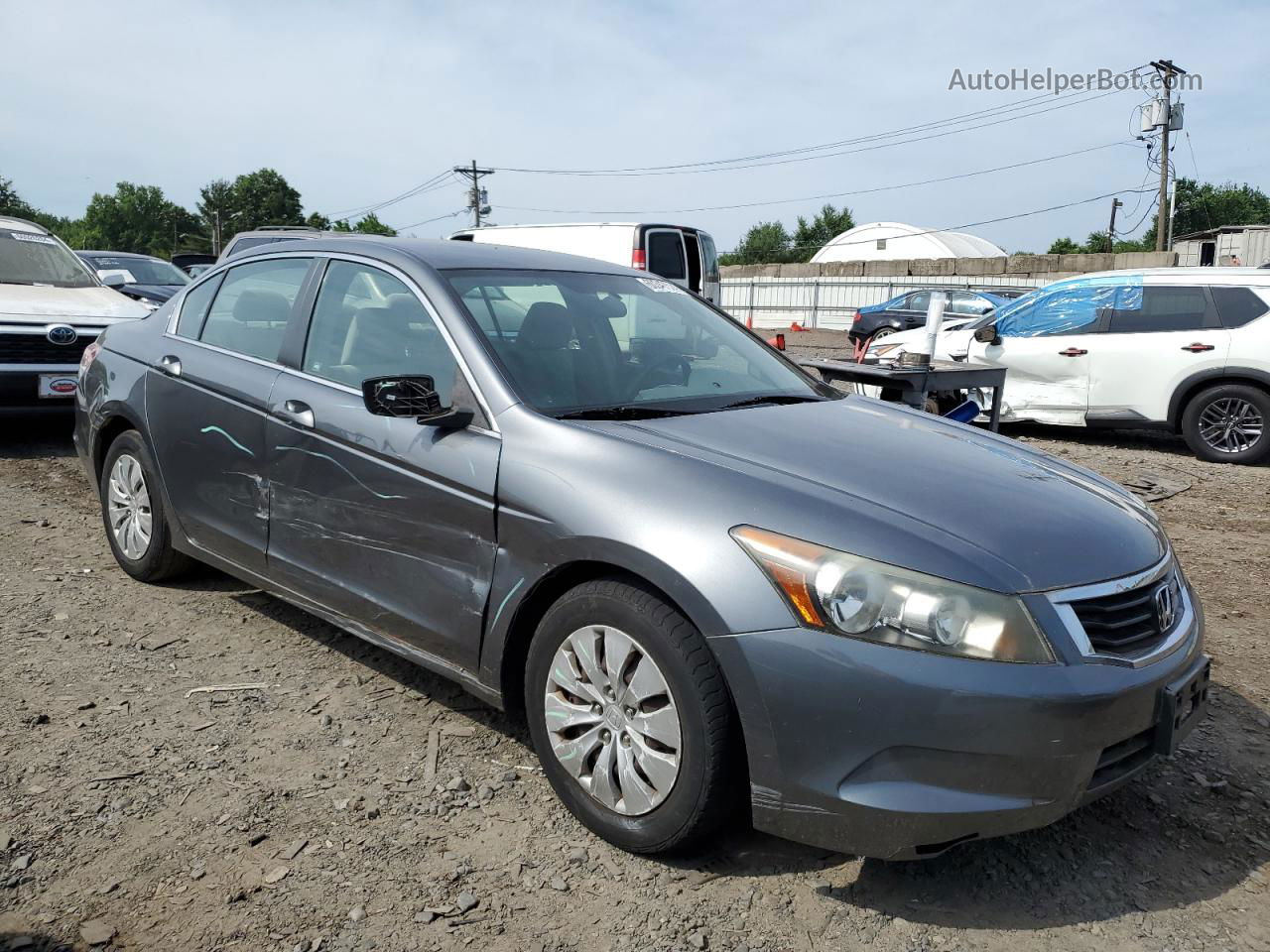 2008 Honda Accord Lx Серый vin: 1HGCP26338A155672