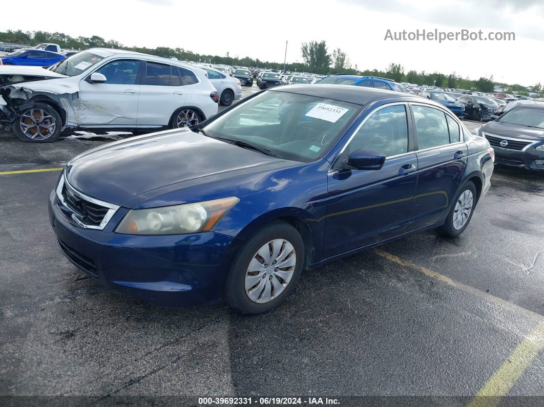 2009 Honda Accord 2.4 Lx Blue vin: 1HGCP26339A066458