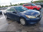 2009 Honda Accord 2.4 Lx Blue vin: 1HGCP26339A066458