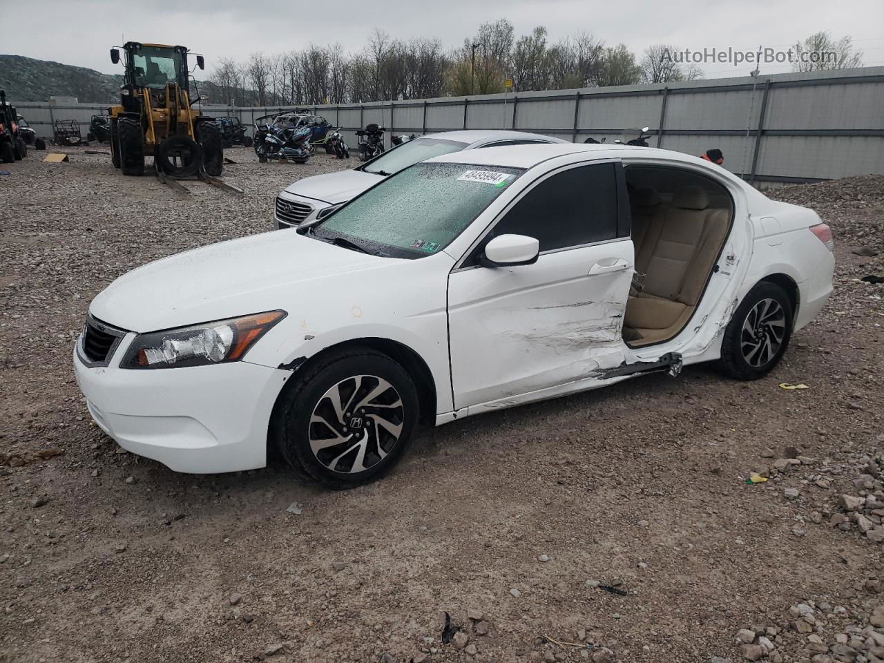 2009 Honda Accord Lx Белый vin: 1HGCP26339A197180