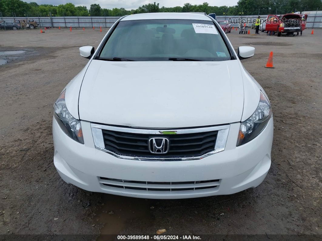 2008 Honda Accord 2.4 Lx White vin: 1HGCP26348A030163