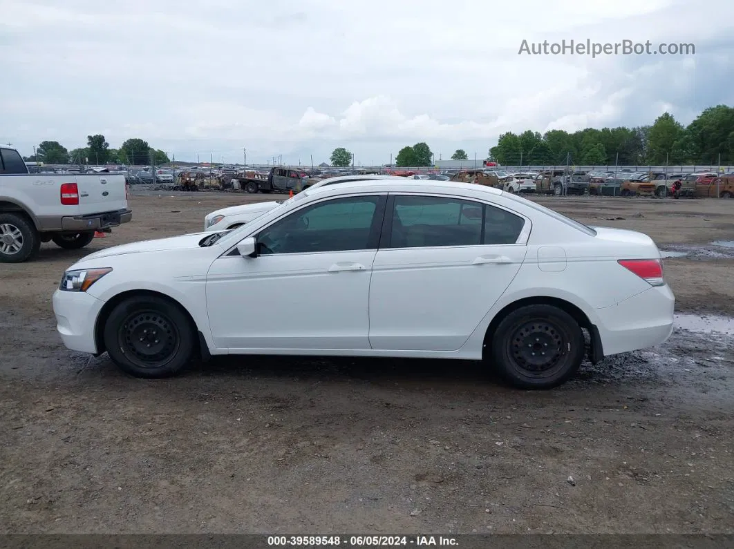 2008 Honda Accord 2.4 Lx White vin: 1HGCP26348A030163