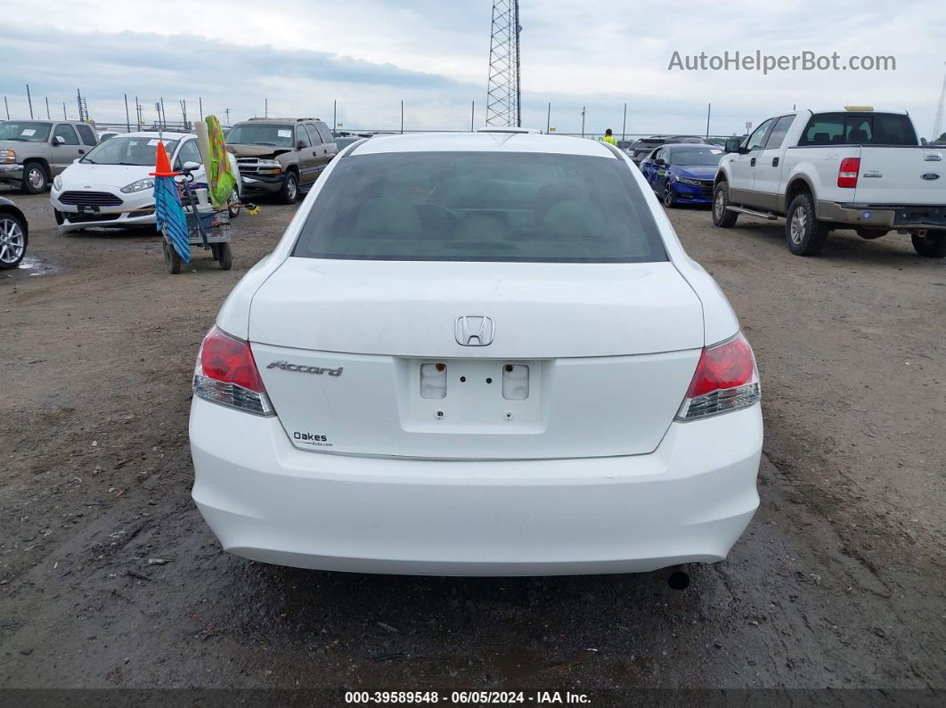 2008 Honda Accord 2.4 Lx White vin: 1HGCP26348A030163