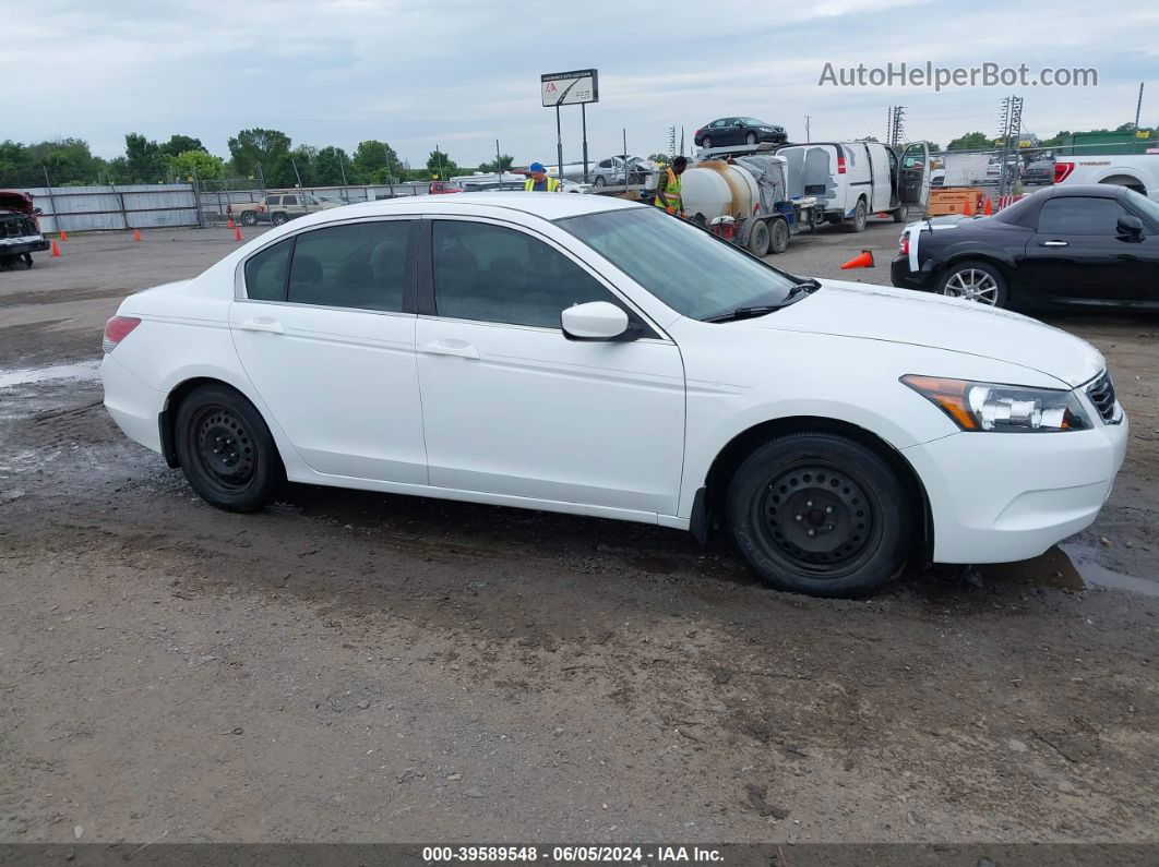 2008 Honda Accord 2.4 Lx White vin: 1HGCP26348A030163