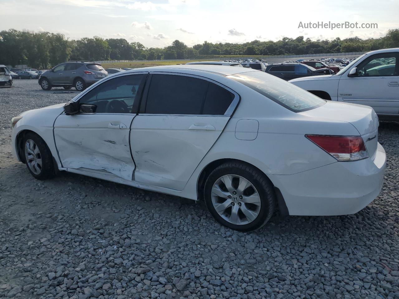 2009 Honda Accord Lx White vin: 1HGCP26349A182803