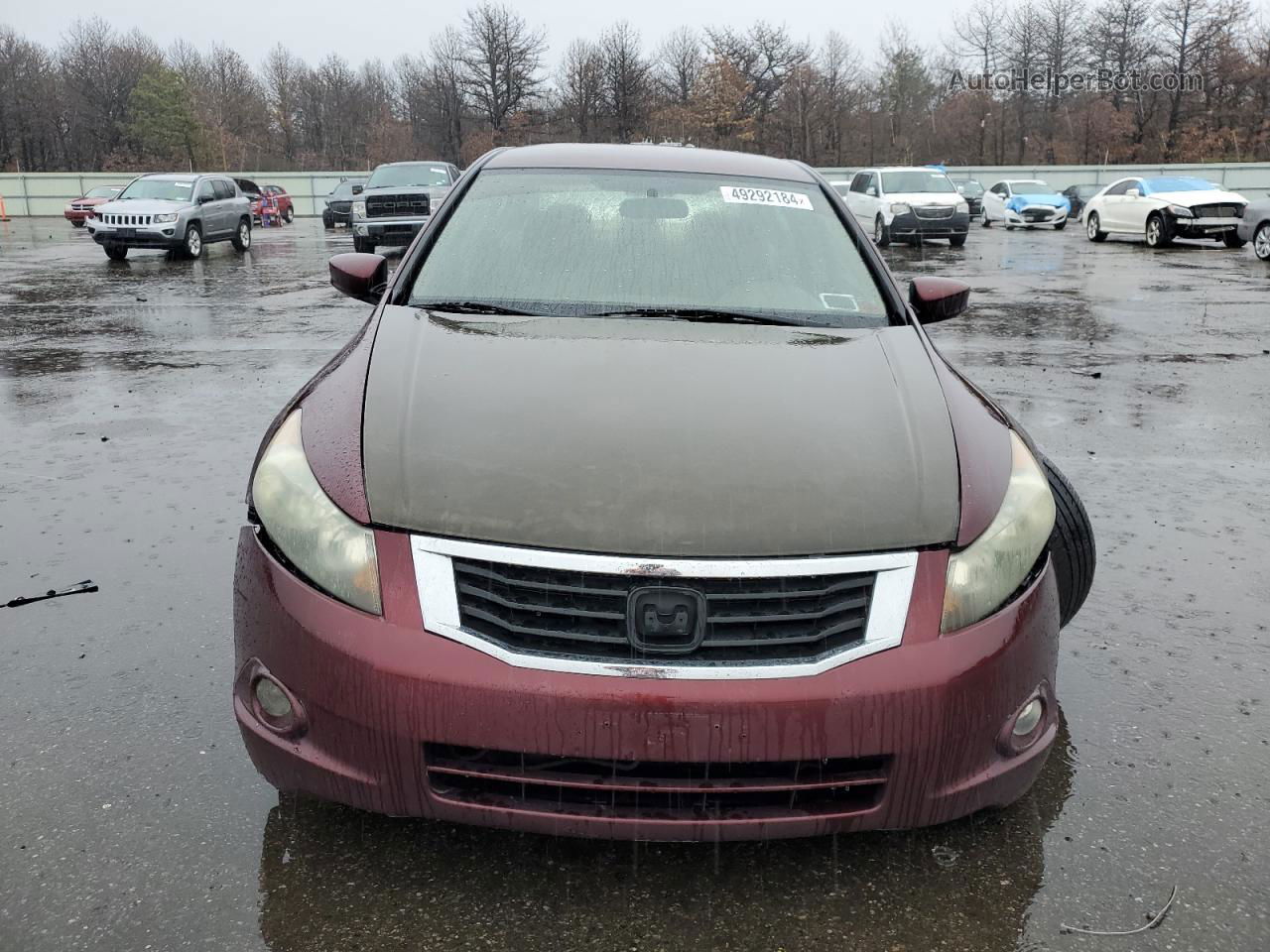 2008 Honda Accord Lx Maroon vin: 1HGCP26358A102052