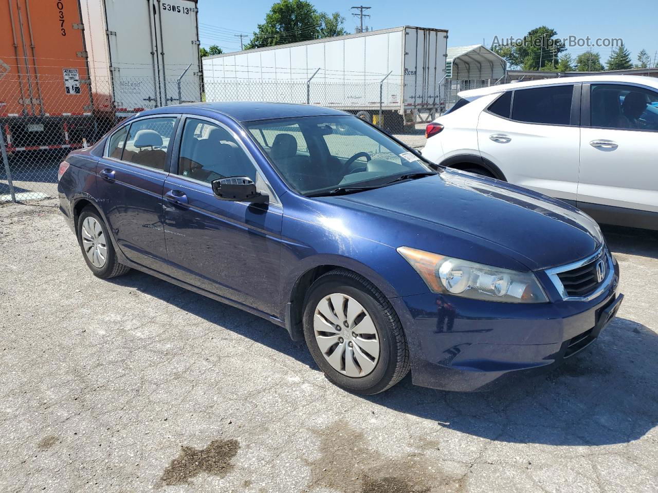 2008 Honda Accord Lx Blue vin: 1HGCP26378A152483