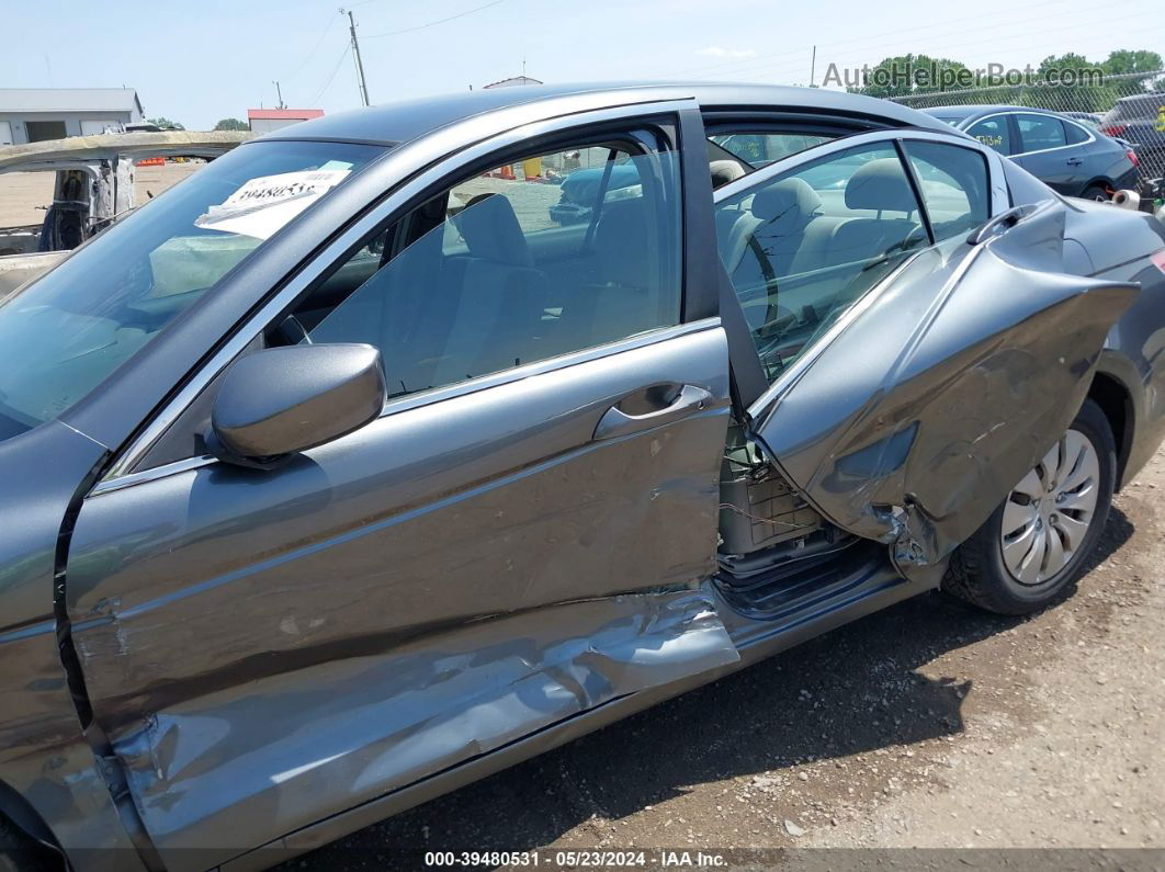 2008 Honda Accord 2.4 Lx Gray vin: 1HGCP26388A137653