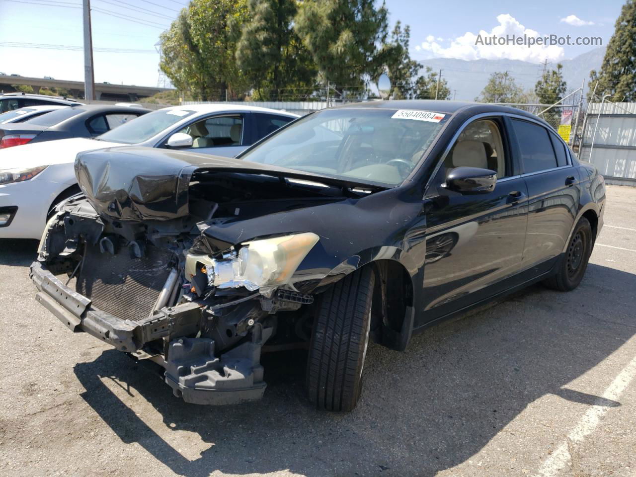 2009 Honda Accord Lx Black vin: 1HGCP26389A090299