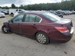 2009 Honda Accord Lx Бордовый vin: 1HGCP26389A176244