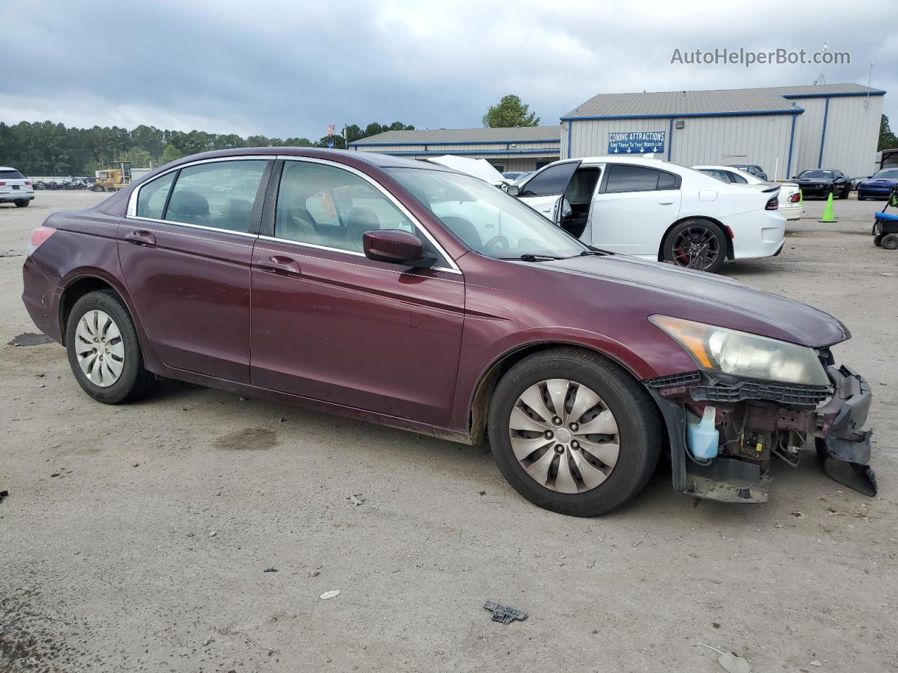 2009 Honda Accord Lx Burgundy vin: 1HGCP26389A176244