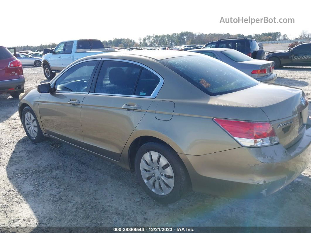 2009 Honda Accord 2.4 Lx Золотой vin: 1HGCP26399A128297