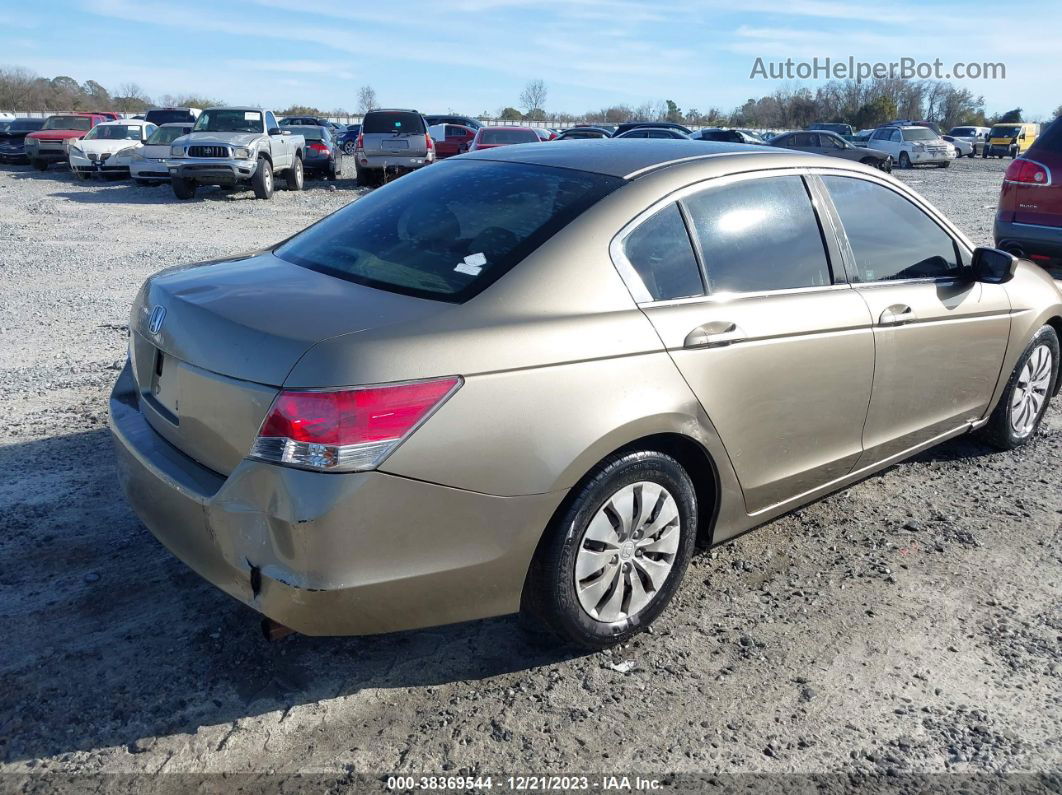 2009 Honda Accord 2.4 Lx Золотой vin: 1HGCP26399A128297