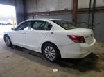 2008 Honda Accord Lx White vin: 1HGCP263X8A155524