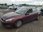 2009 Honda Accord Lx Maroon vin: 1HGCP263X9A019038