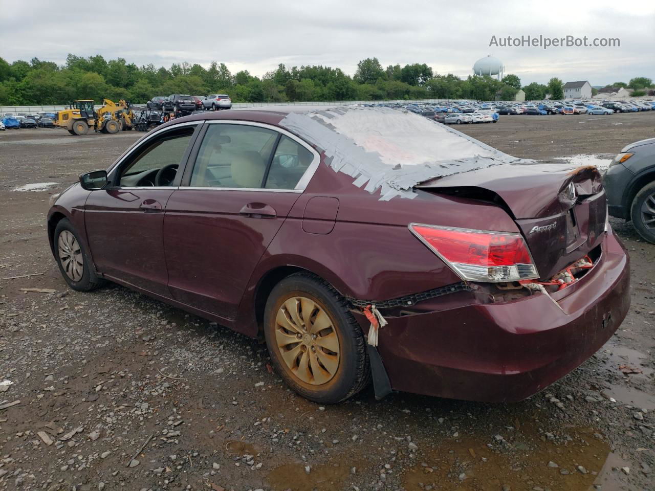 2009 Honda Accord Lx Maroon vin: 1HGCP263X9A019038