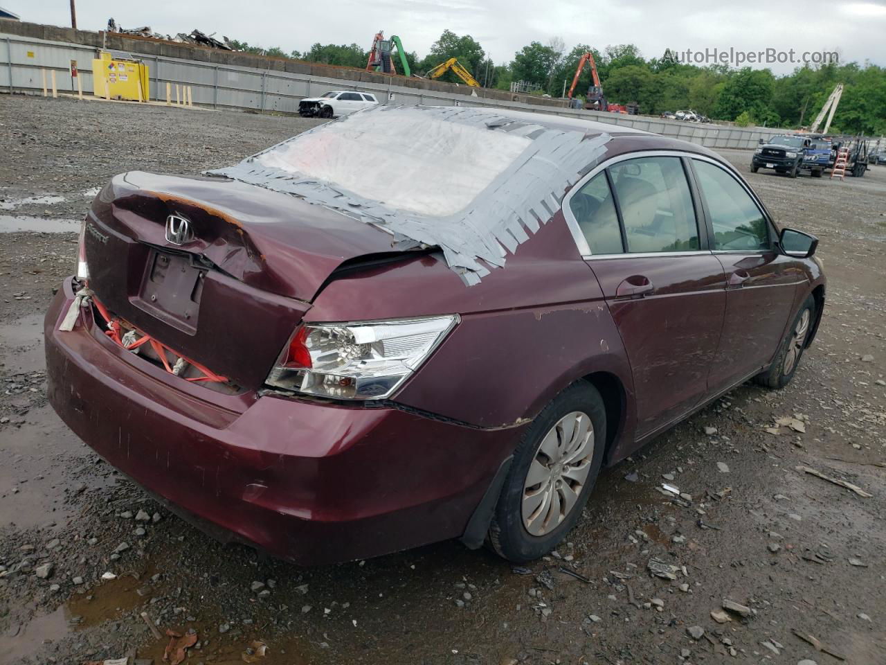 2009 Honda Accord Lx Maroon vin: 1HGCP263X9A019038