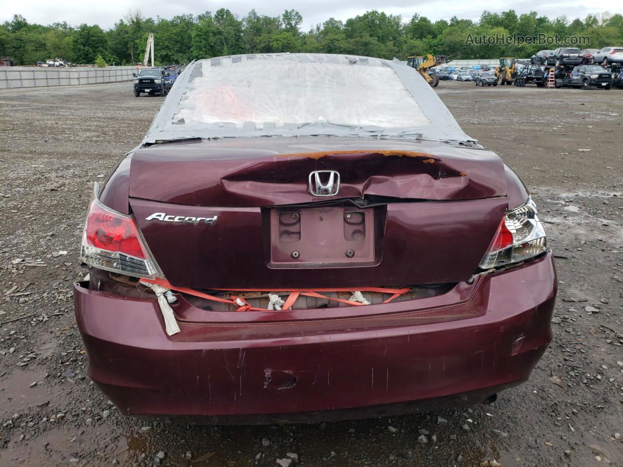 2009 Honda Accord Lx Maroon vin: 1HGCP263X9A019038