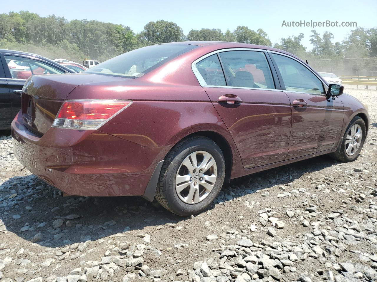 2008 Honda Accord Lxp Burgundy vin: 1HGCP26408A149806