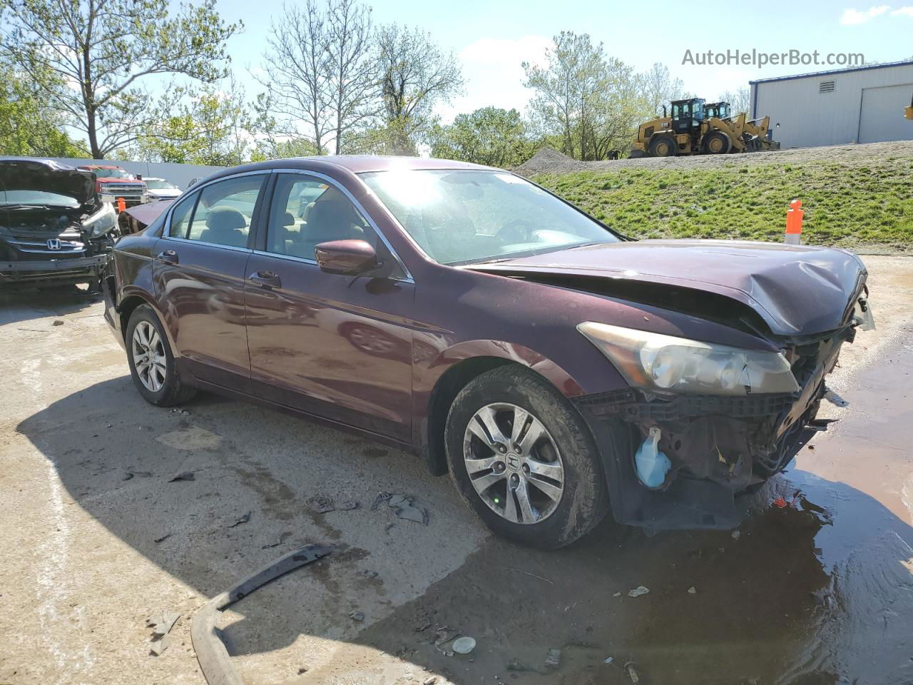 2009 Honda Accord Lxp Maroon vin: 1HGCP26429A189399